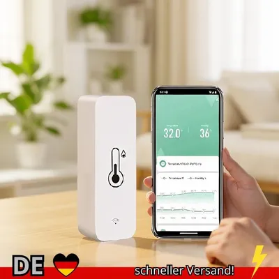 Produktbild von Tuya Zigbee WiFi Temperatur Und Feuchtigkeit Sensor APP Remote Monitor Für