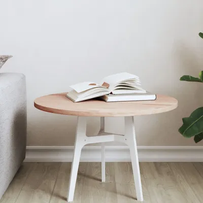 Produktbild von vidaXL Tischplatte Ø50x1,5 cm Rund Massivholz Buche