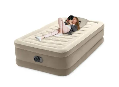 Productafbeelding van Intex Twin Ultra Plush – Luchtbed – Ingebouwde Pomp – 191 x 99 x 46 cm
