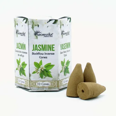 Imagen del producto de Paquete de 10 Incienso Masala Backflow - Jazmín