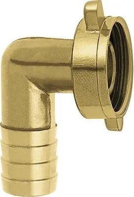 Produktbild von 2/3 - Winkelverschraubung Messing, Gewinde 19 mm (3/4), Schlauchanschluss 13 mm (1/2")"