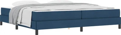 Produktbild von Boxspringbett mit Matratze Blau 200 x 200 cm Stoff