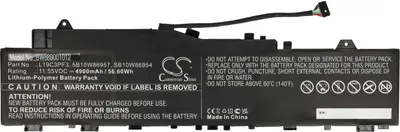 Produktbild von vhbw Akku kompatibel mit Lenovo IDEAPAD 5 14ALC05 82LM00ETGE, 82LM00EBMX, 82LM00H7RU, 82LM00DCFR, 82LM00DUFG Notebook (4900 mAh, 11,55 V, Li-Polymer)