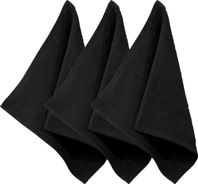 Produktbild von Möve Seiftuch Superwuschel" 3er-Pack schwarz 30x30 cm"