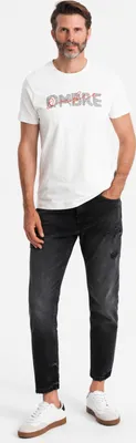 Produktbild von Ombre Clothing Kurzarmhemd für Männer Ropata weiß S