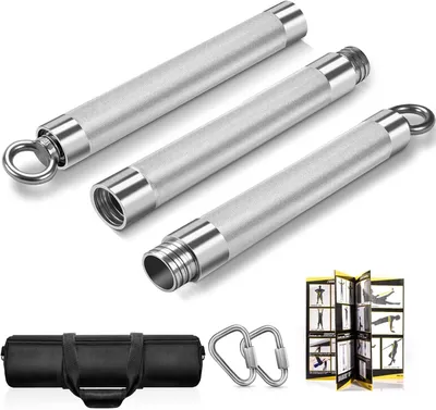 Produktbild von Fitnessbänder Set mit verstellbaren Widerstandsbändern, 98 cm, Dreieckshaken, für Ganzkörpertraining