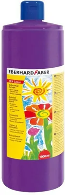 Produktbild von Schulmalfarbe Efacolor Tempera 1000ml Flasche purpurviolett Packung mit 6 Stück