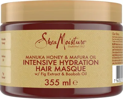 Productafbeelding van Shea Moisture Manuka Honey & Mafura Oil Intensive Hydration Hair Masque (355 ml)