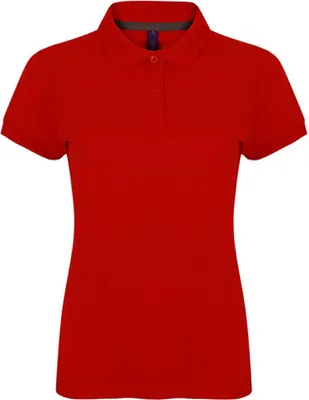 Produktbild von Henbury H102 | Damen Microfine-Piqué Polo Shirt / - Farbe: Classic Red - Größe: XS