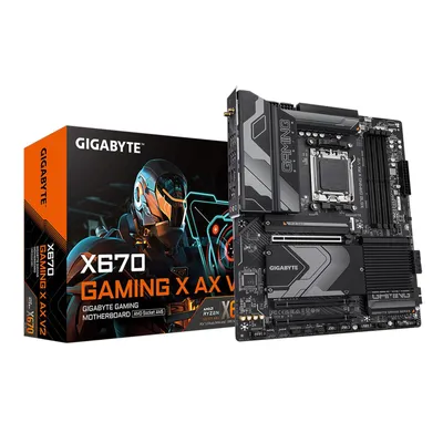 Obrázek produktu pro GIGABYTE X670 GAMING X AX V2, AMD, Zásuvka AM5, AMD Ryzen 7000 Series, Zásuvka AM5, 192 GB, DDR5-SDRAM