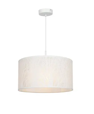 Immagine prodotto di Lampada a sospensione, decoro a forma di albero, bianca, 38 cm, modello PINNI