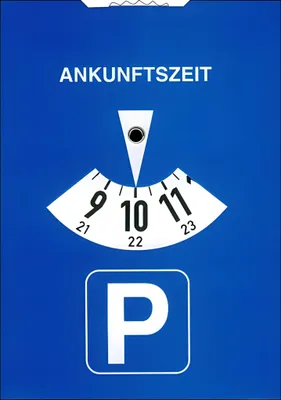Immagine prodotto di RNK Verlag 3118 Disco di parcheggio secondo StVO - 10 x 15 cm, cartone