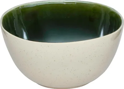 Produktbild von SECRET DE GOURMET | Salatschüssel - 26 cm - beige-grüne Runde Schale - Keramisch