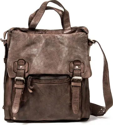 Produktbild von HAROLD'S Leder Umhängetasche Schultertasche Submarine Messengerbag Upend Brown dunkelbraun