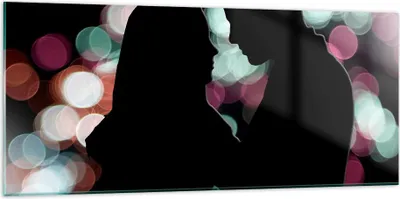 Produktbild von Bilder auf glas - Paar Liebe Beziehung - 120x50cm - Glasbilder - Wandbilder - Kunstdruck - zum Aufhängen bereit - Wanddekoration aus Glas - Glas Bilder - Wandbild auf Glas - Einteilig - GAB120x50-2551