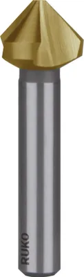 Produktbild von Ruko Kegel- und Entgratsenker DIN335-C 90Grad Durchmesser 37mm HSS TiN 3 Schneiden - 102173T