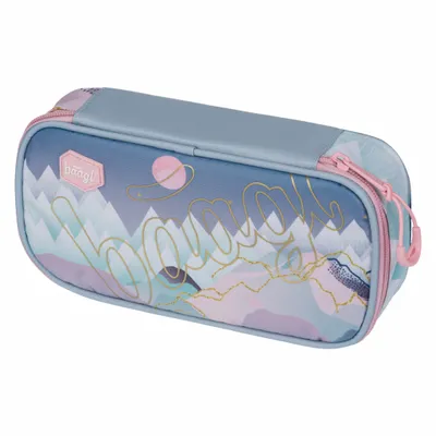 Produktbild von Baagl Federmäppchen für Mädchen - Schulmäppchen für Schrein - Schulsachen Federtasche, Mädchen Federmappe, Mäppchen für Schule (Skate Moon)