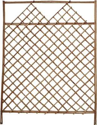 Produktbild von Rankgitter aus Weide, natur, für Kletterpflanzen und als Sichtschutz, 117 x 92 cm