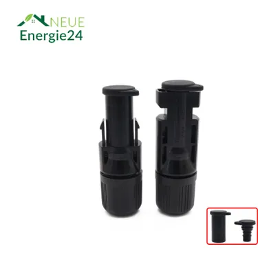 Produktbild von MC4 Schutz Dichtung Spritzwasser Staub Deckel Verschluss Kappe Gummi Schutz Abdeckung gegen Dreck und Wasser Solar PV Photovoltaik Anlage SOLARION™