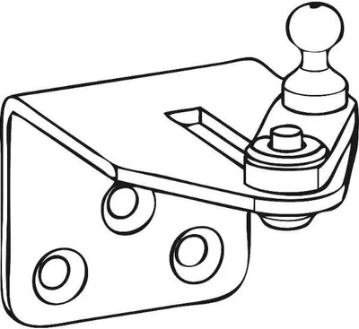 Produktbild von Hautau Flügelbock AS 0-25 weiss beschichtet RAL 9016