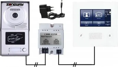 Obrázek produktu pro Set videozvonku ZONEWAY ZW-432M + ZW-702-1D
