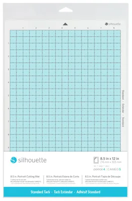 Produktbild von Silhouette CUT-MAT-LTR-3T, Schneidmatte, Blau, Weiß, Cameo 5 / Plus, Cameo 4/Pro/Plus, Cameo 3, Curio 2, 216 mm, 305 mm