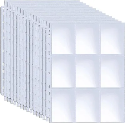 Produktbild von TRANKIELO® - 32 Schutzhüllen für Sammelkarten - Beidseitig bedruckt - PVC-frei - Wasserdicht - Ideal für Pokémon- und Sportkarten