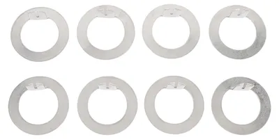 Imagen del producto de 8 unidades de arandelas para eje de rueda de remolque de 1 pulgada, fabricadas en acero inoxidable, para reemplazar las arandelas del eje en sistemas EZ Lube con capacidad de carga de 2000 a 7000 libras