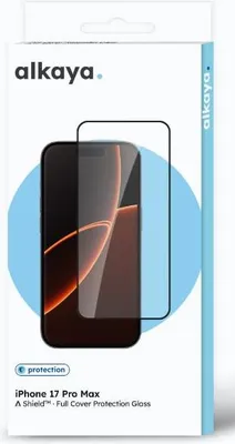 Produktbild von alkaya A Shield Displayschutzglass 3D Full Cover,iPhone 17Pro Max, Transparent