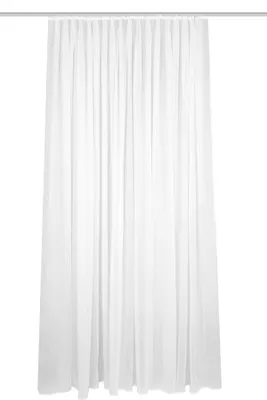 Produktbild von HOME WOHNIDEEN Fertigstore Uni Leinenstruktur "Crosta" 175 x 500 cm 1x Fertigstore Weiss