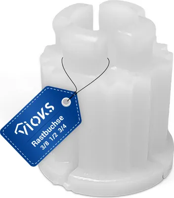 Produktbild von Rastbuchse Knebelhülse L 17 mm für 3/8" 1/2" 3/4" Innenoberteile Armaturen