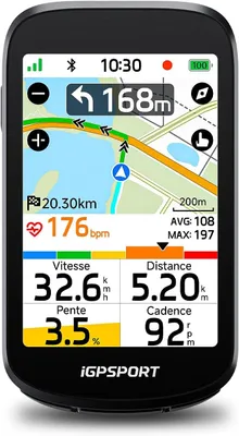 Productafbeelding van GPS-fietscomputer - 3,3 inch touchscreen - Kaart- en spraaknavigatie - E-bike-modus - ANT+ en Bluetooth - IPX7