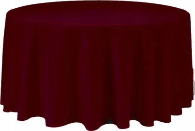 Produktbild von Runder Tischdecken-Bezug 320 cm in Bordeaux – Bankett- und Hochzeitstischdecke