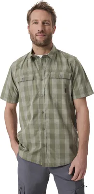Produktbild von HERO by John Medoox HECTOR Herren Kurzarm-Hemd Regular Fit XL olive check