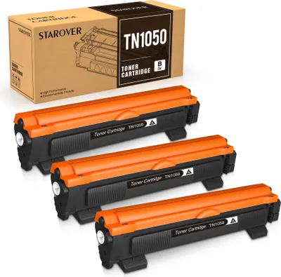 Produktbild von 3er-Pack Kompatibel Tonerkartusche als Ersatz für Brother TN-1050 TN1050 für DCP-1510 DCP-1610W DCP-1612W DCP-1512 MFC-1910W MFC-1810 HL-1110 HL-1212W HL-1210W HL-1112, Schwarz