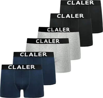 Immagine prodotto di Boxer da uomo in cotone, 6 pezzi, comodi e traspiranti, taglia XL