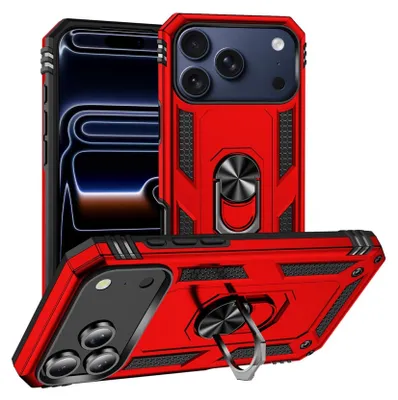 Immagine prodotto di Custodia per telefono cellulare Armor Shield per Apple iPhone 17 Pro Case Custodia protettiva ultra ibrida, rosso