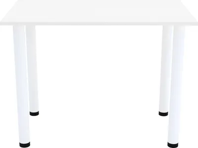 Produktbild von AKKE Weiss Esstisch mit weiße beine LxBxH: 50x50x74 cm