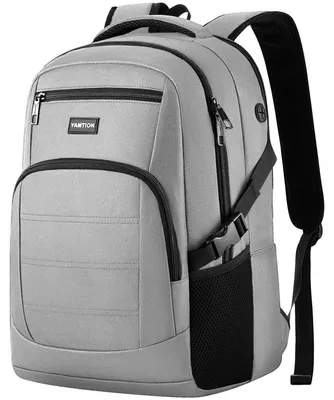 Produktbild von Rucksack Herren Schulrucksack Laptop Backpack 15,6 Zoll Wasserdicht Grau