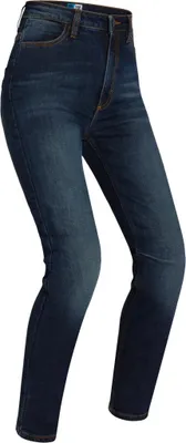 Produktbild von PMJ Sara Damen Motorradjeans, dunkelblau, 32