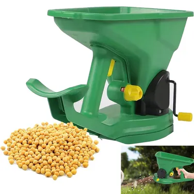 Produktbild von Tragbarer Gartensäwagen, einstellbare Gangstufe, 1,5 l, Saatgutstreuer, mit Ventilschalter,zur Steuerung der Aussaatgeschwindigkeit,Sojabohnensäwagen