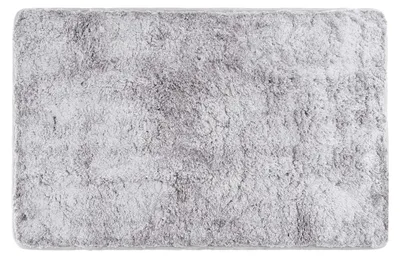 Image de Tapis de bain en microfibre avec dessous antidérapant (50 x 80 cm, gris)