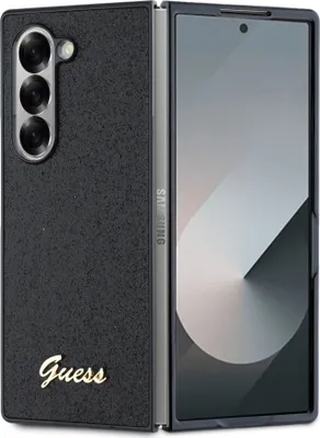 Obrázek produktu pro Pouzdro Guess 4G Glitter Script Na Samsung Galaxy Z Fold 6 - Czarne
