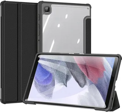 Produktbild von Dux Ducis Toby Eco-Leather Tablet-Ledertasche Schale Cover für Samsung Galaxy Tab A7 10.4" mit Smart-Sleep Funktion Wake-Up Stifthalter Schutzhülle Schwarz