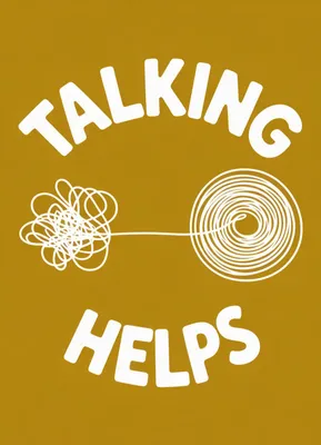 Produktbild von Poster 13x18cm Bild 70x100cm Motivationsaffirmation Retro Vintage Für das Wohnzimmer Talking Helps