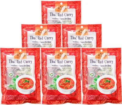Produktbild von Aromax Thai Würzmischung für Rotes Curry 6x77g