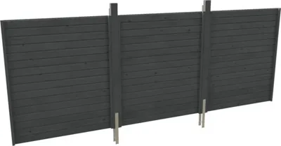 Produktbild von Rückwand Profilschalung SKAN HOLZ Friesland Spreewald Wallgau 550 x 200 cm schiefer
