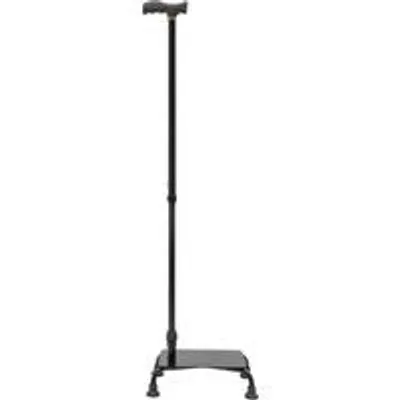 Image de Famanu Gehstock : Aide pour les escaliers, réglable en hauteur de 85 à 105 cm, couleur noire