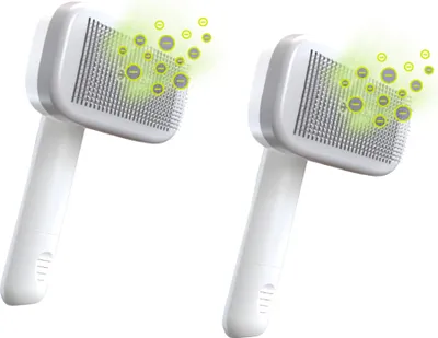 Produktbild von PiddiPet IonBrush Ionen Tierhaarbürste - Doppelpack - Hundebürste & Katzenbürste