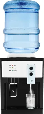 Obrázek produktu pro Dávkovač vody, funkce horké a studené vody, kompaktní velikost, černý